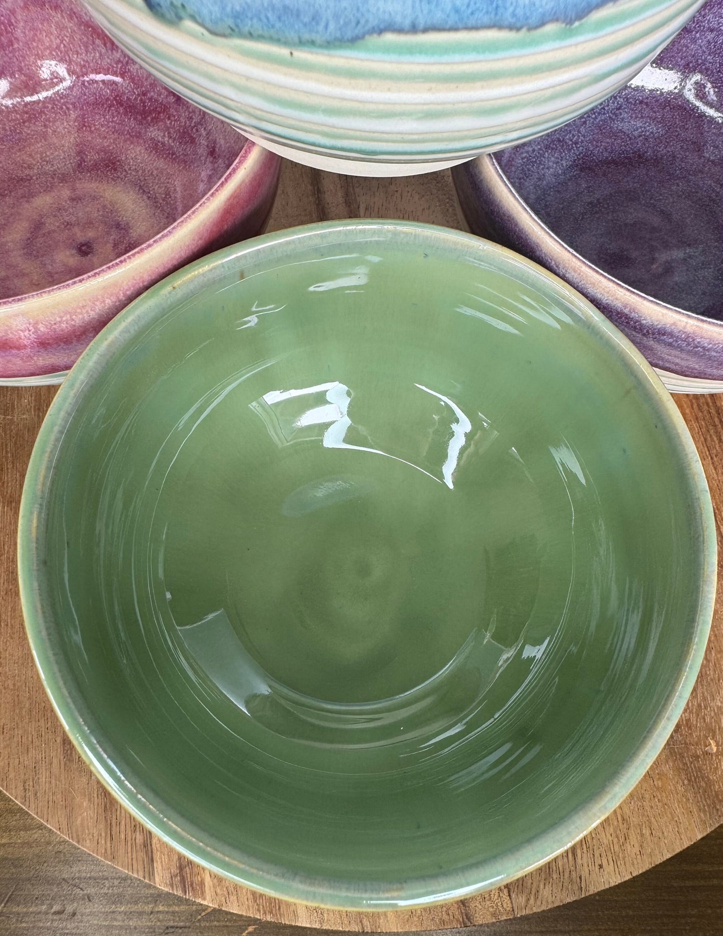 Summer Ombré Large Everyday Bowls for Cereal, Ice Cream, Soup