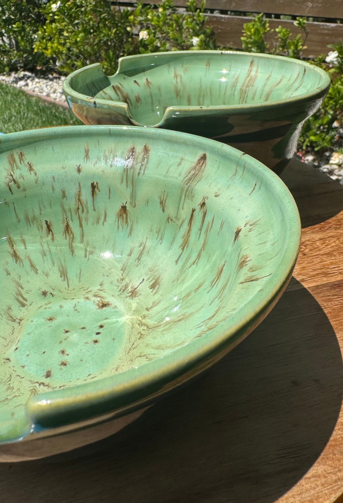 Soup Ceramic Bowls, Chopstick Rest Notches on Rim, Noodle Ramen Pho Poke Rice Grain