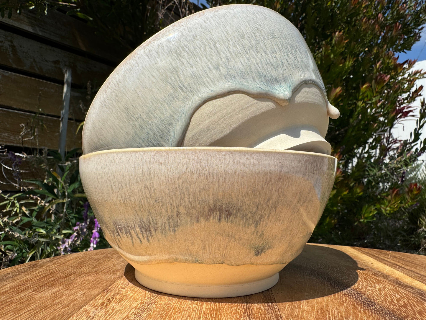 Everyday Handmade Large Ceramic Bowls, 7” wide size for Cereal, Ice Cream