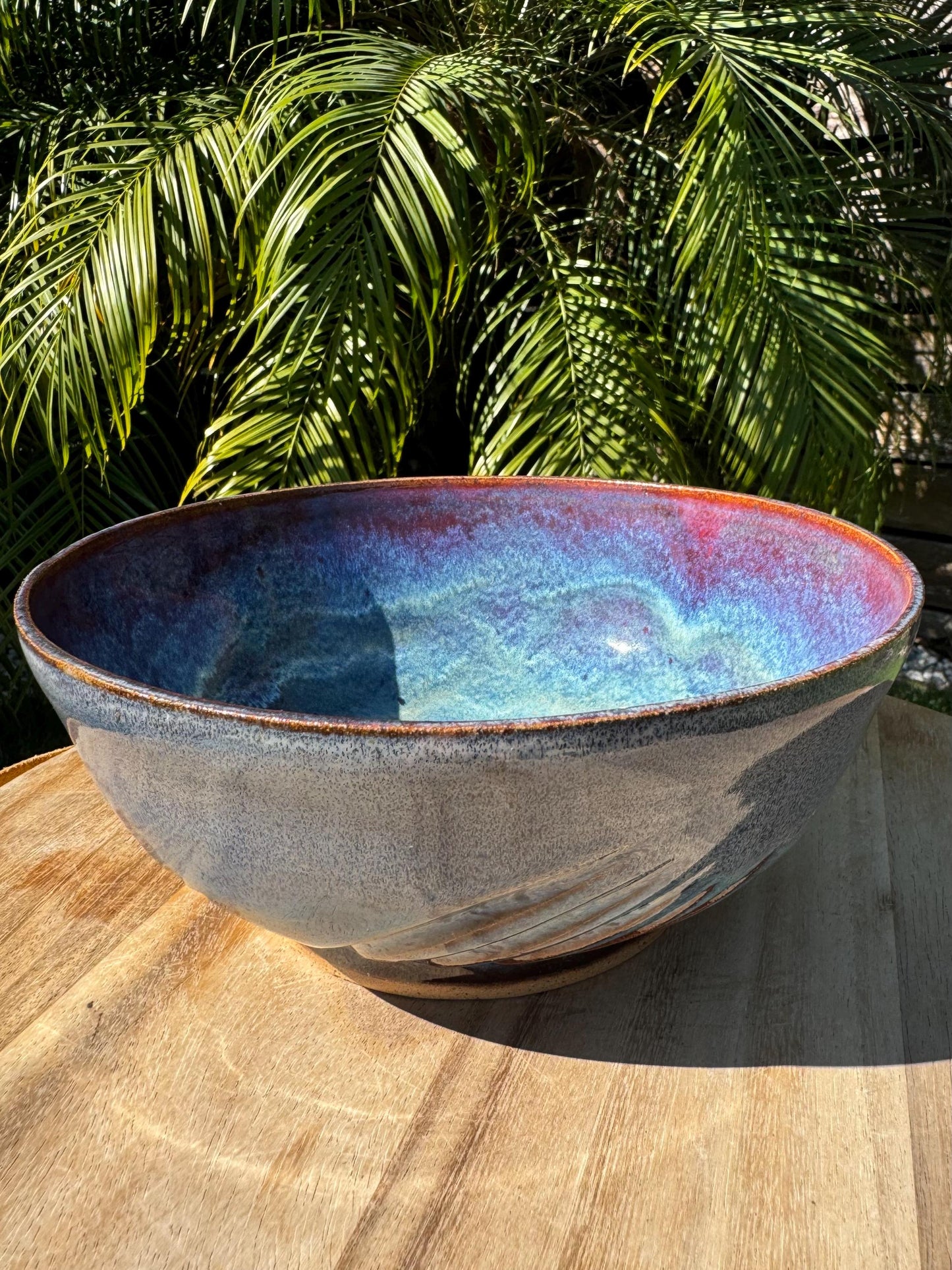 Large Serving Bowls, Hand-carved Designed Tableware, Home Accent Art