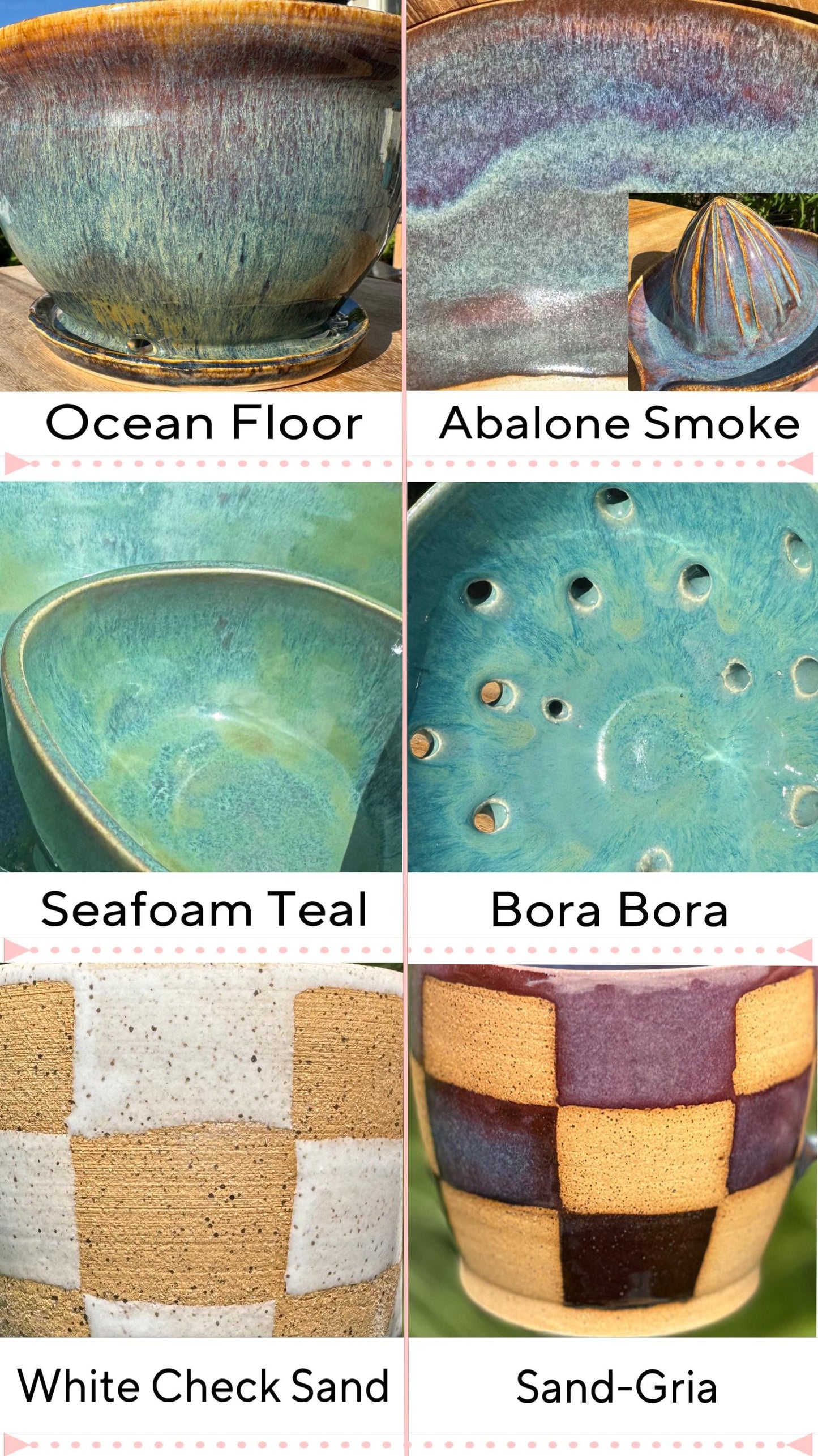 Planter Pots with Built-in Saucers & Drainage Holes, Glazed Ceramic