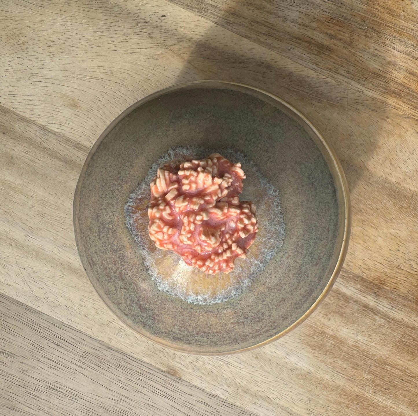 Handmade Ceramic Lidded Jar with Coral Knob, Countertop Functional Coastal Home Decor