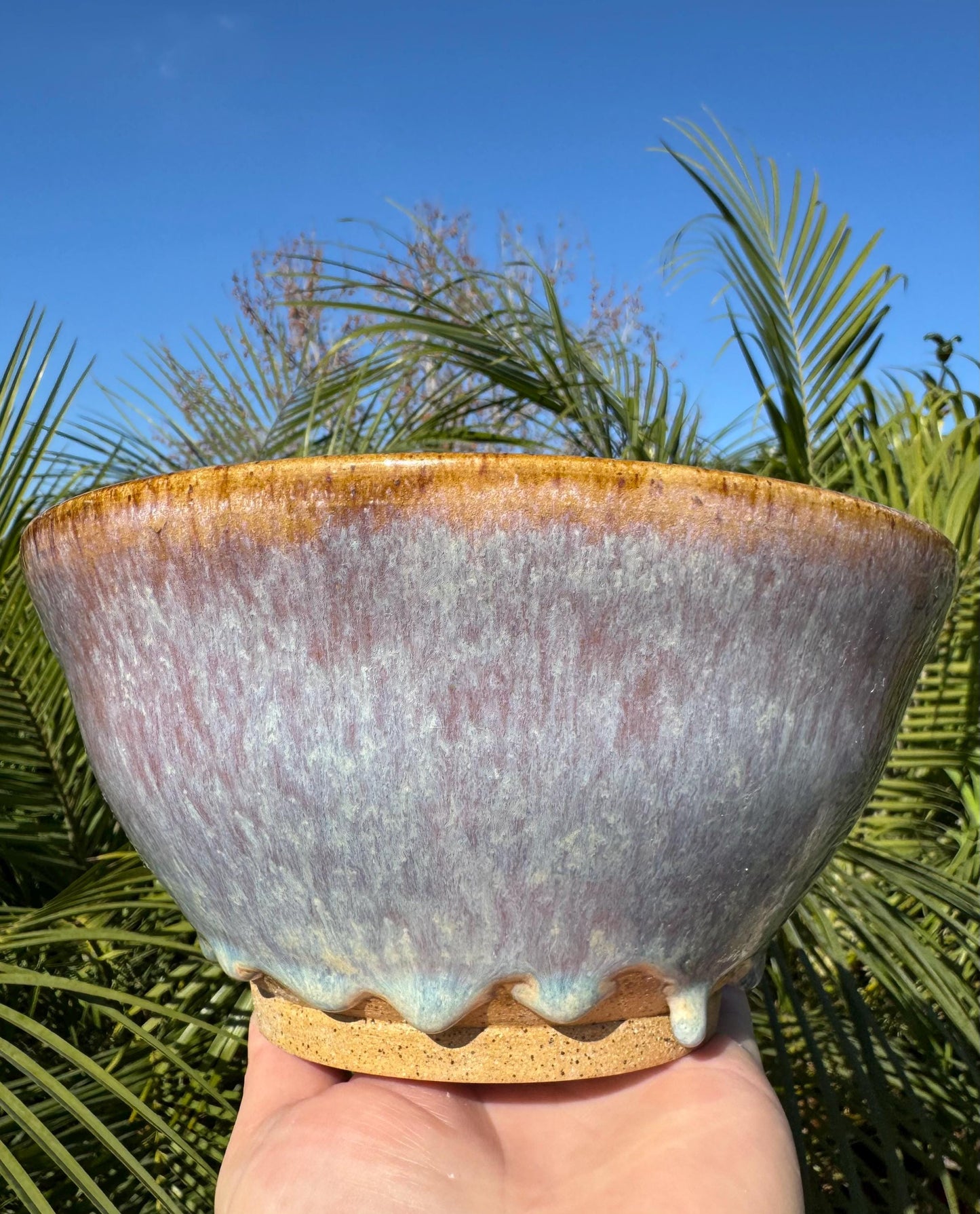 Everyday Handmade Large Ceramic Bowls, 7” wide size for Cereal, Ice Cream