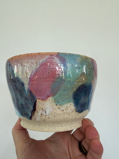 Matcha Swirl Tea Bowl with Dripless Spout and Grater in-cup for Ginger & Spcies