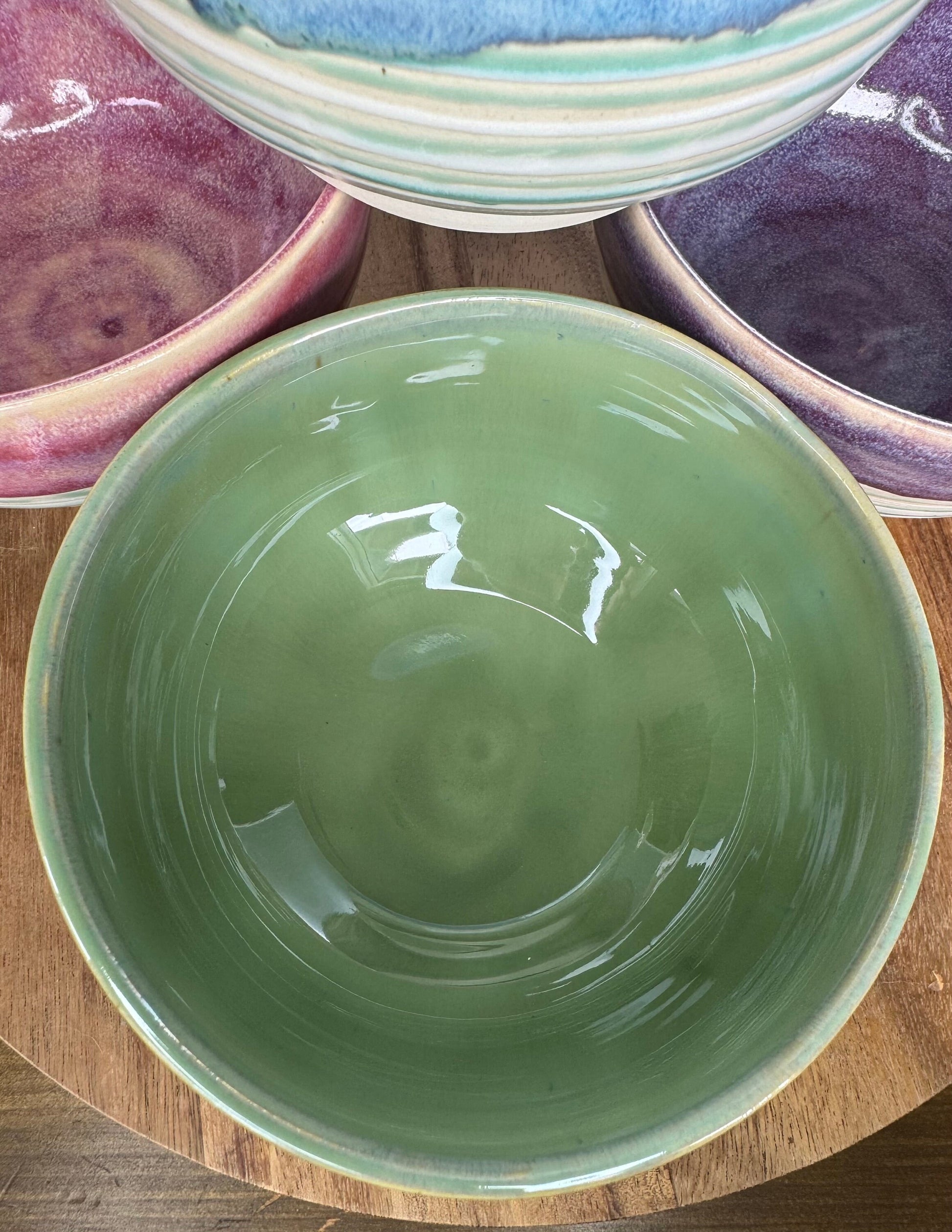 Summer Ombré Large Everyday Bowls for Cereal, Ice Cream, Soup