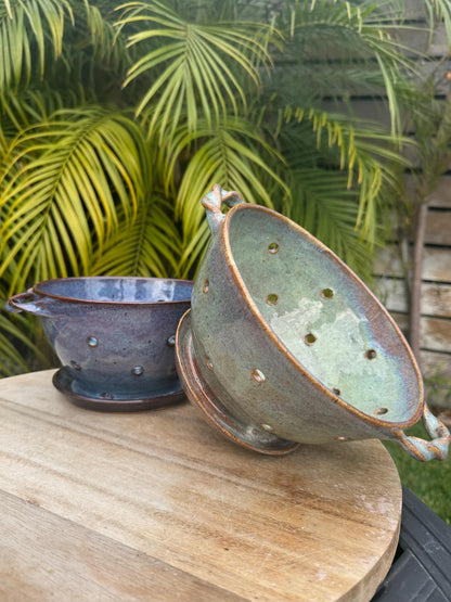Harvest Bowls, with Twisted Handles, Large Wash & Store Colanders