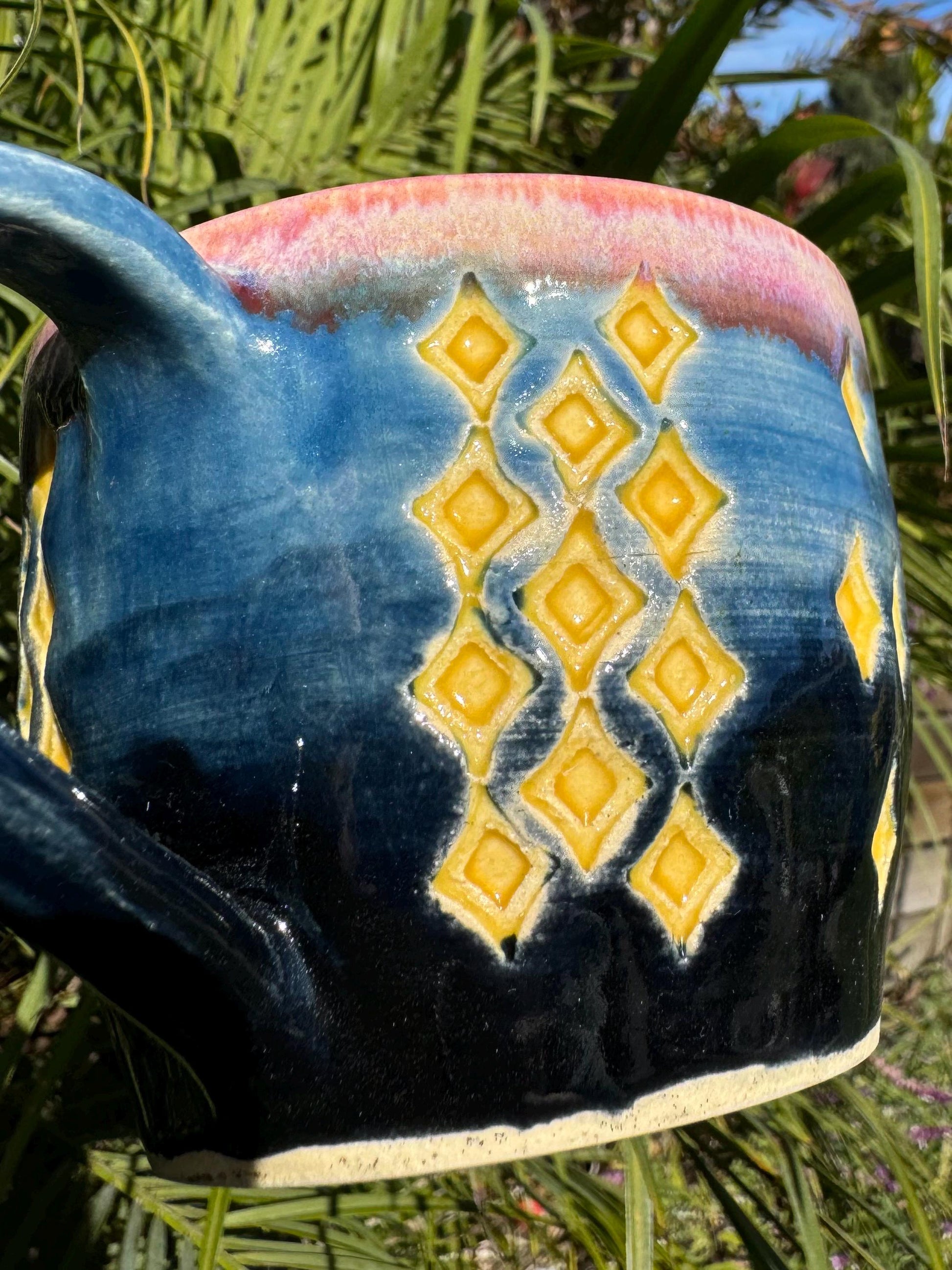 Holiday Mugs: Carved Spruce and Christmas Theme