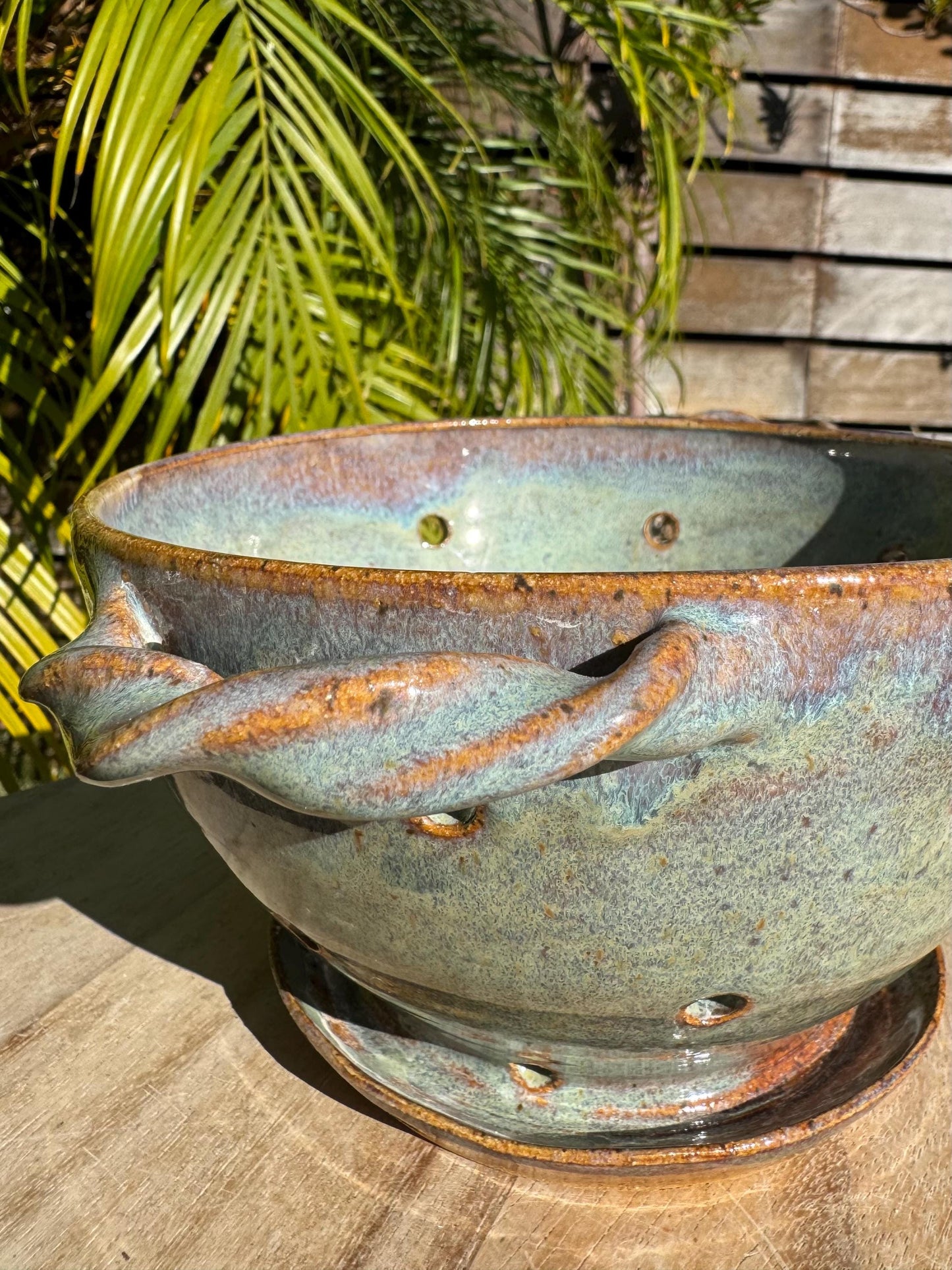 Harvest Bowls, with Twisted Handles, Large Wash & Store Colanders
