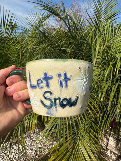 Holiday Mugs: Carved Spruce and Christmas Theme