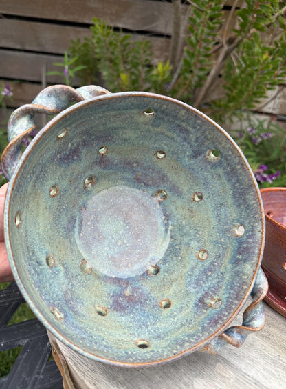 Harvest Bowls, with Twisted Handles, Large Wash & Store Colanders