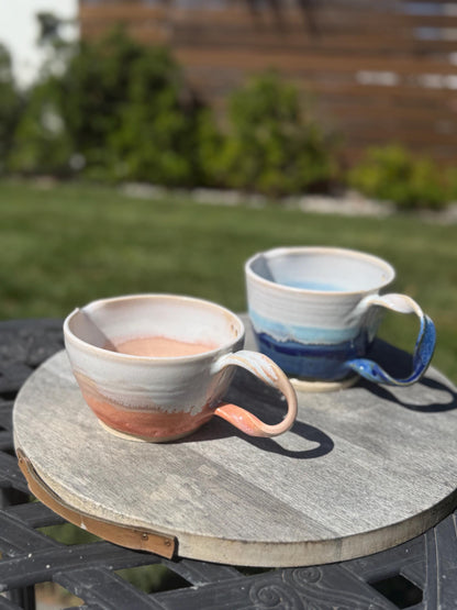 Handmade “Marinades & Matcha” Grater Bowl with Herb Stripper, with Twisted Handle and Spout