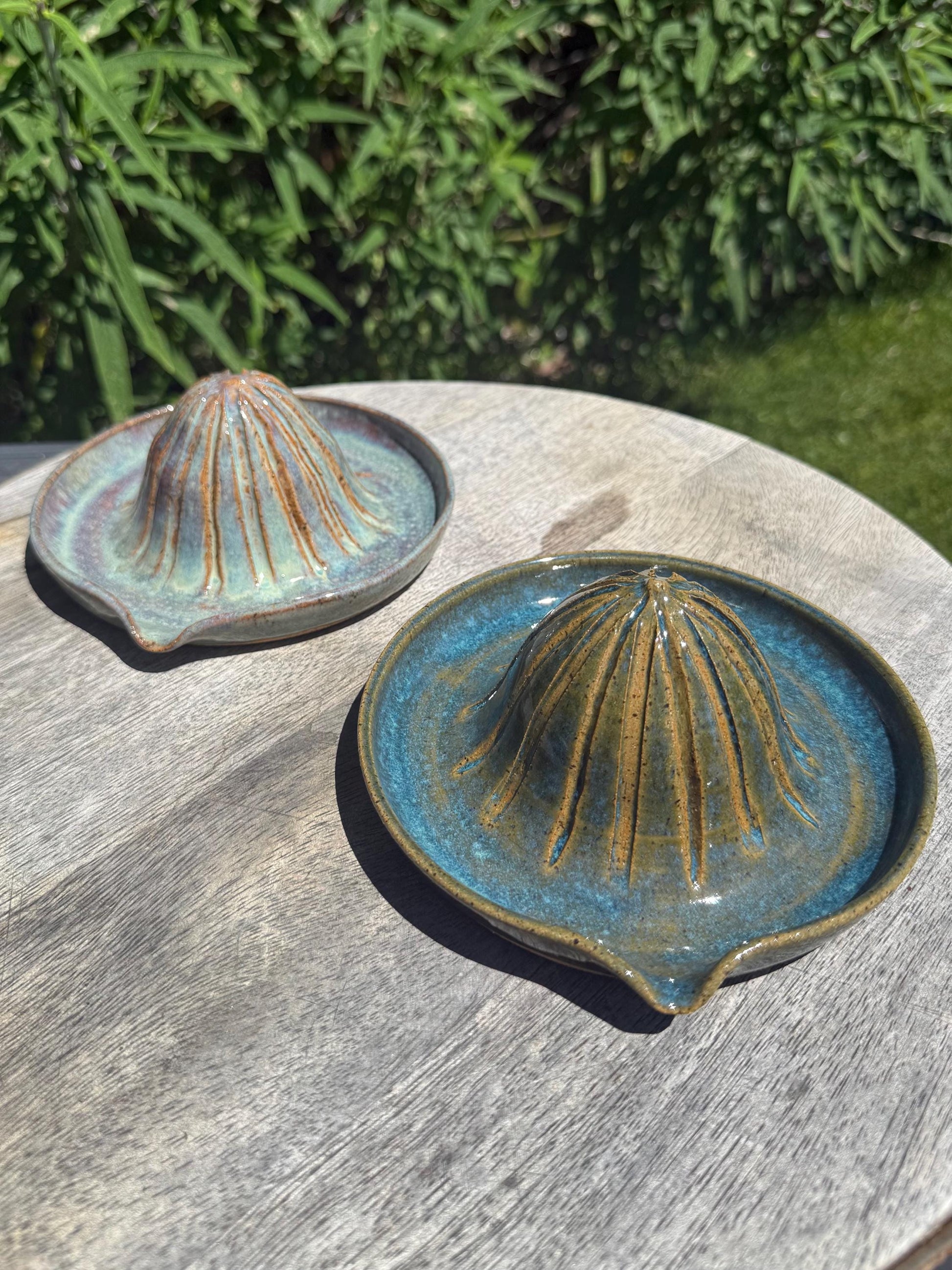 Handmade Countertop Citrus Juicer with Spout, for a Splash of Citrus or Mimosas