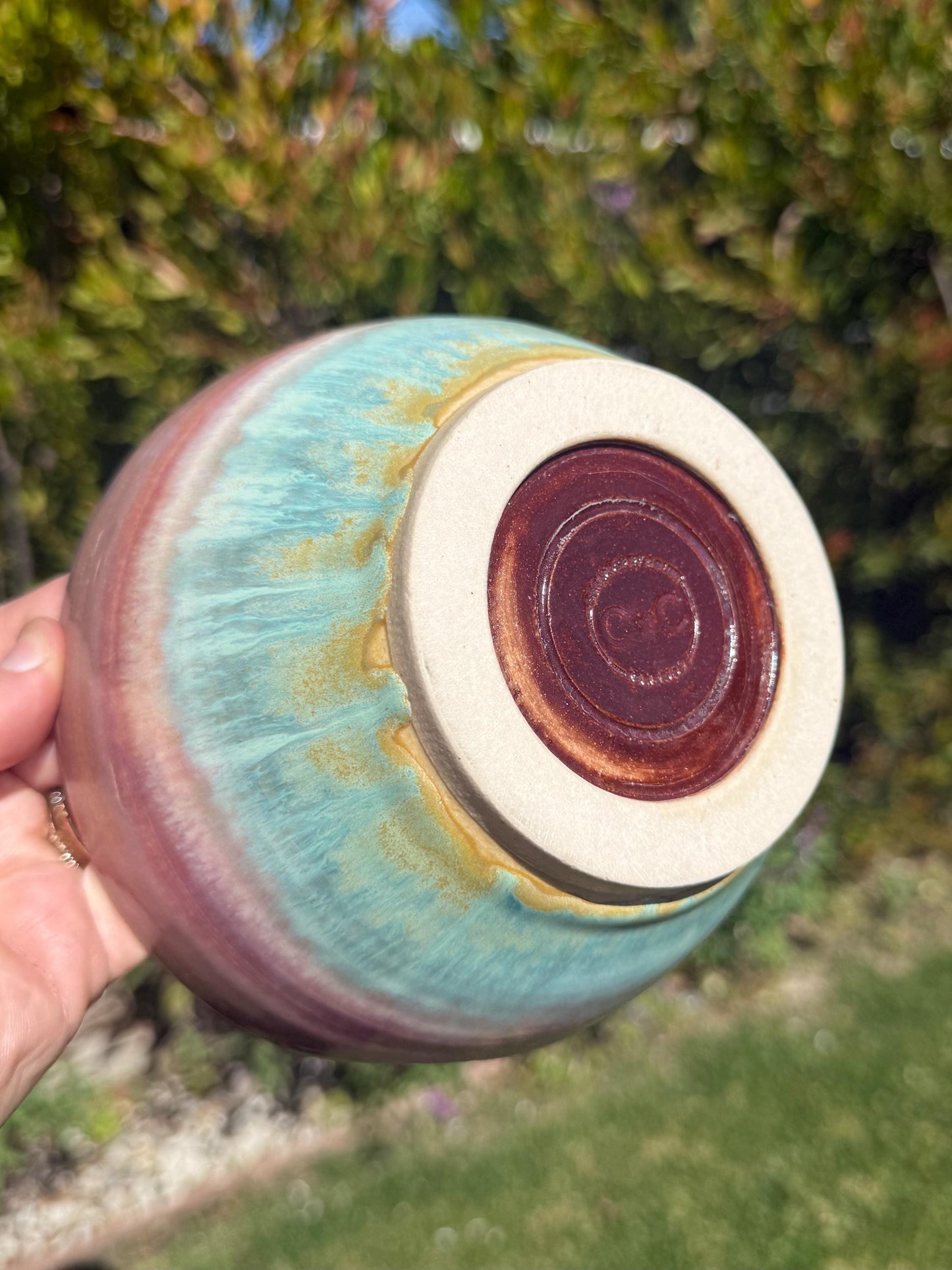 Handmade Dishwasher Safe Stoneware Ceramic Bowls and Sets with Vibrant Sea-inspired Hand Painted Glaze