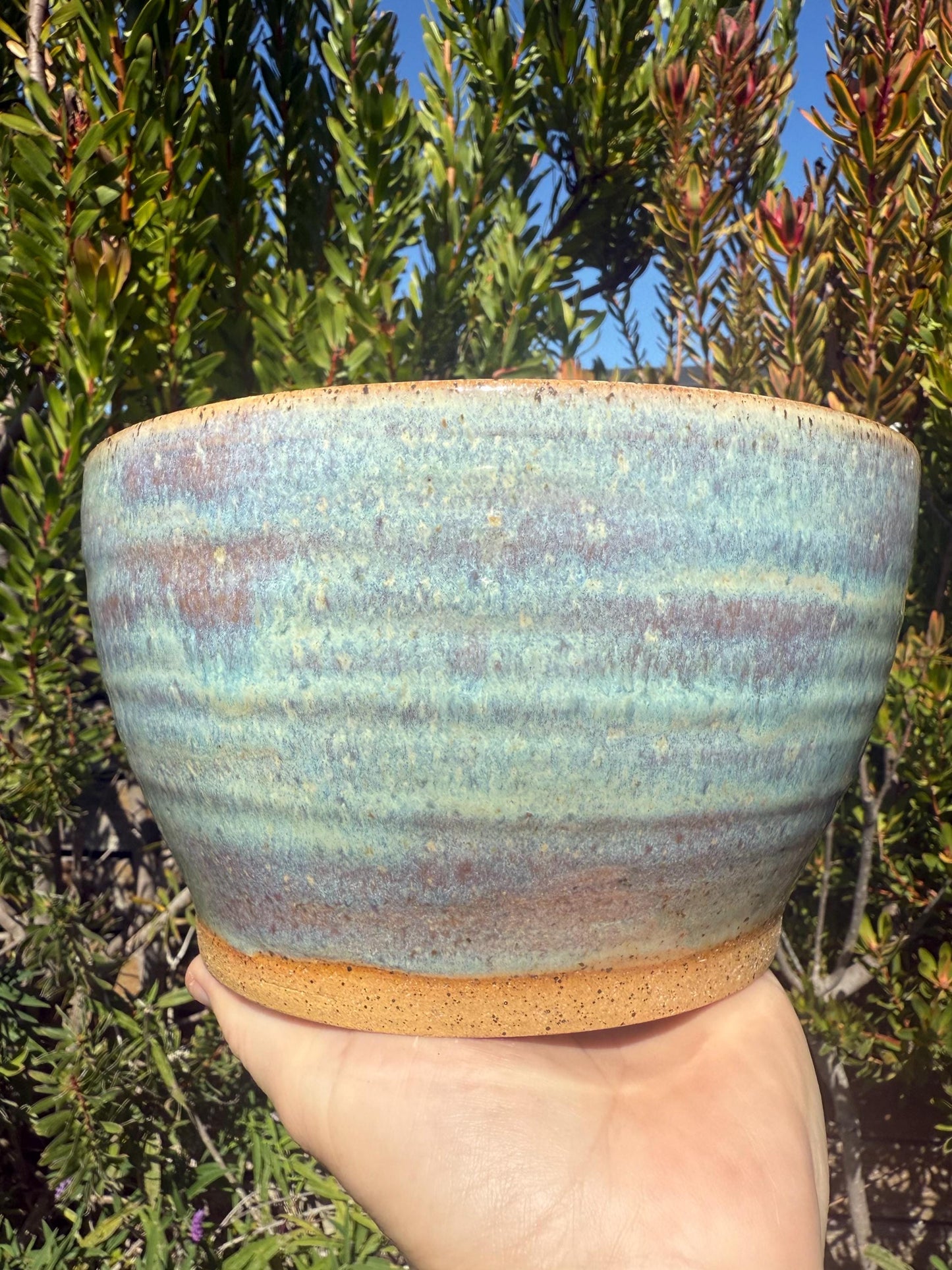 Handmade Dishwasher Safe Stoneware Ceramic Bowls and Sets with Vibrant Sea-inspired Hand Painted Glaze