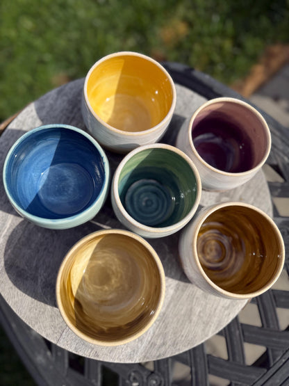 Cups: The Untruths; Hand-Stamped Wine Mugs for Cocktails, Warm or Cold Beverages