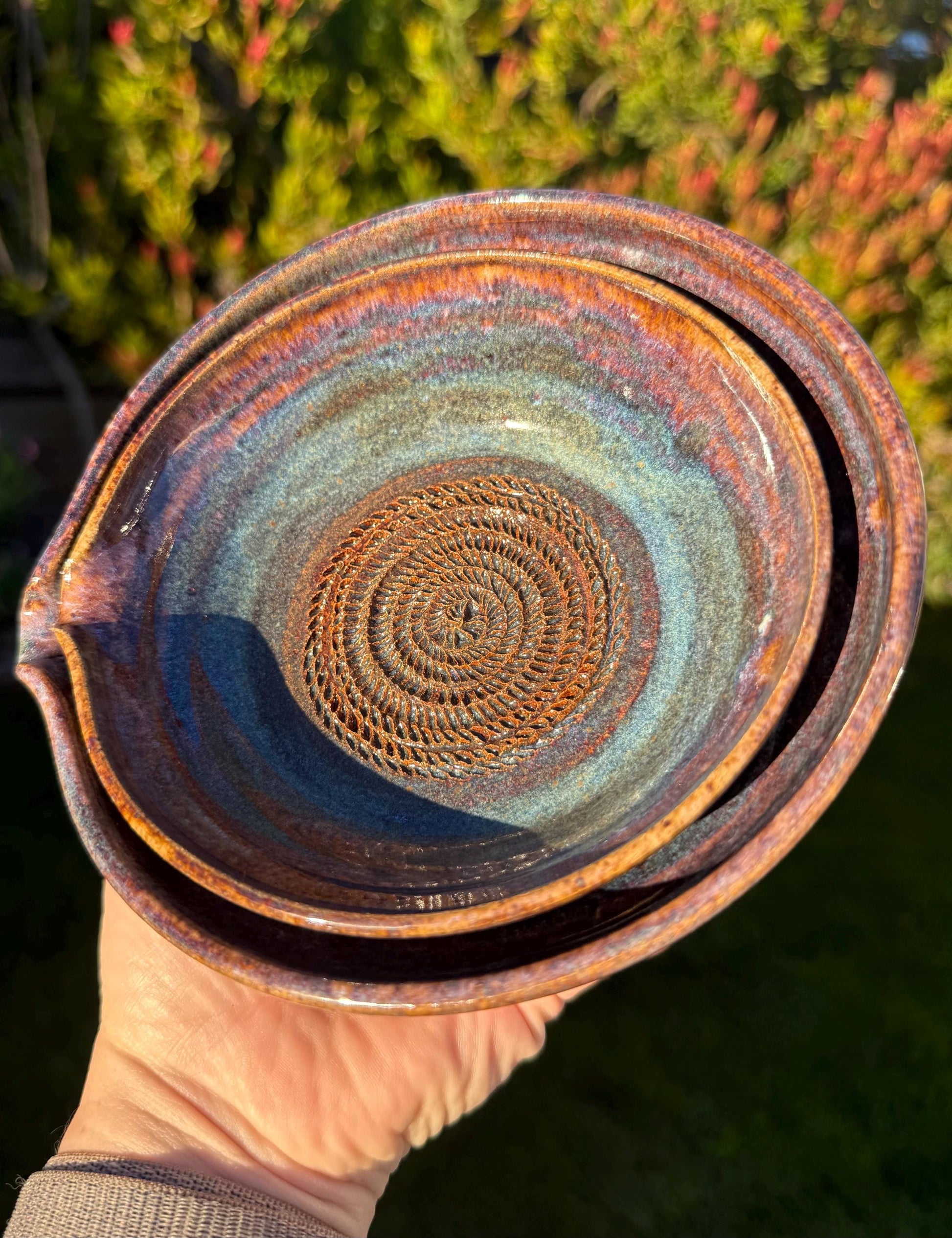 Grater Bowl Set, Dip Dish with Spout