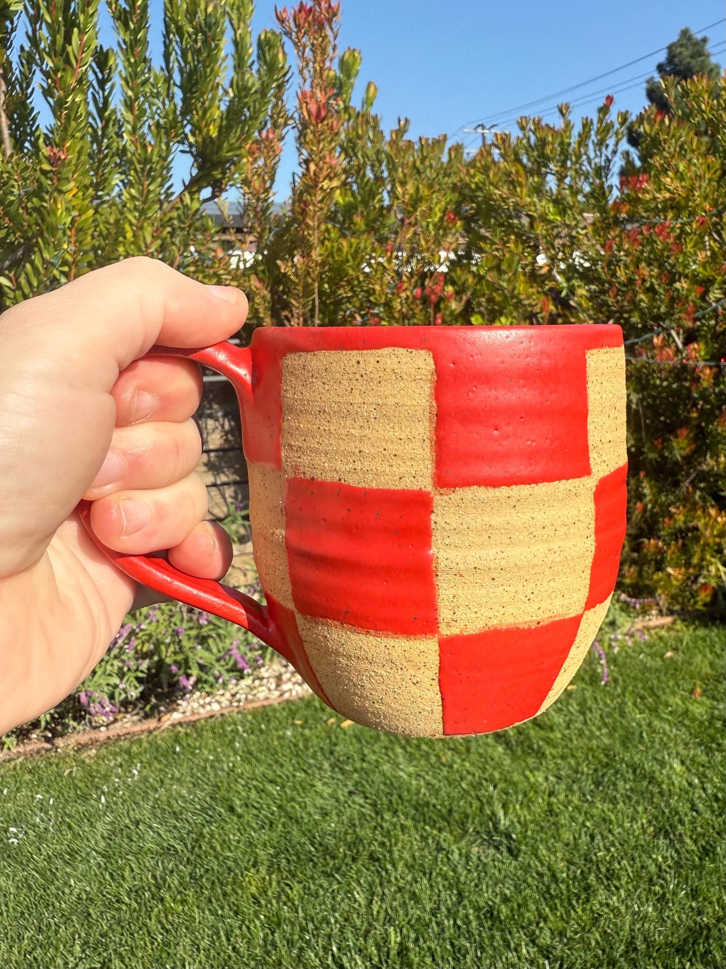 Holiday Mugs: Carved Spruce and Christmas Theme
