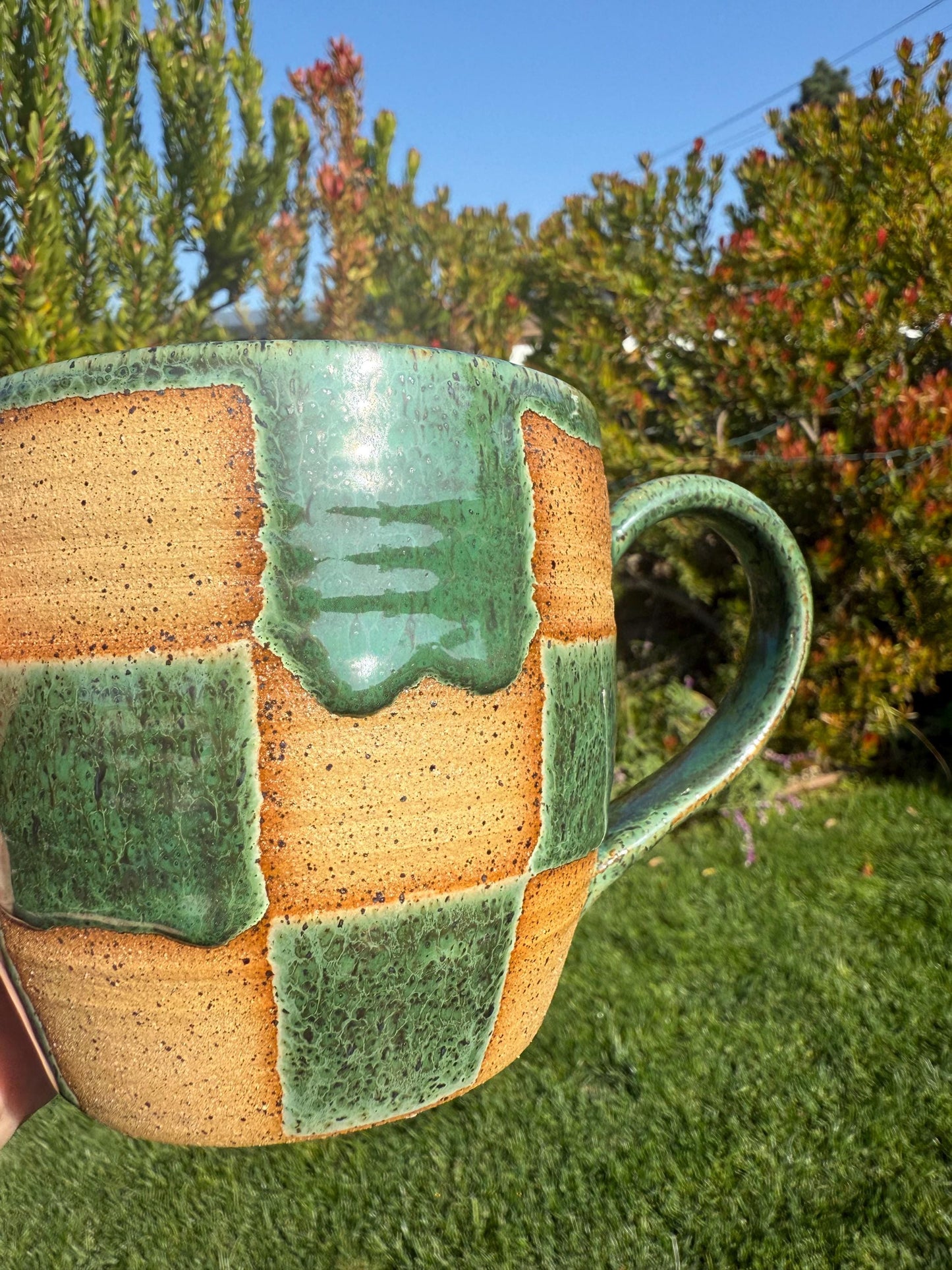Holiday Mugs: Carved Spruce and Christmas Theme