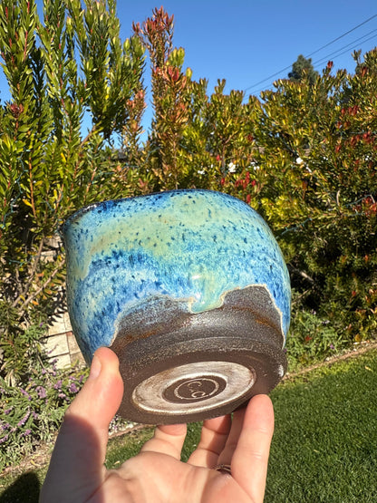 Matcha Swirl Tea Bowl with Dripless Spout and Grater in-cup for Ginger & Spcies