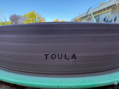 Handmade Slow Feeder Pet Food Bowls: Ceramic Wheel-Thrown Pottery Made in CA