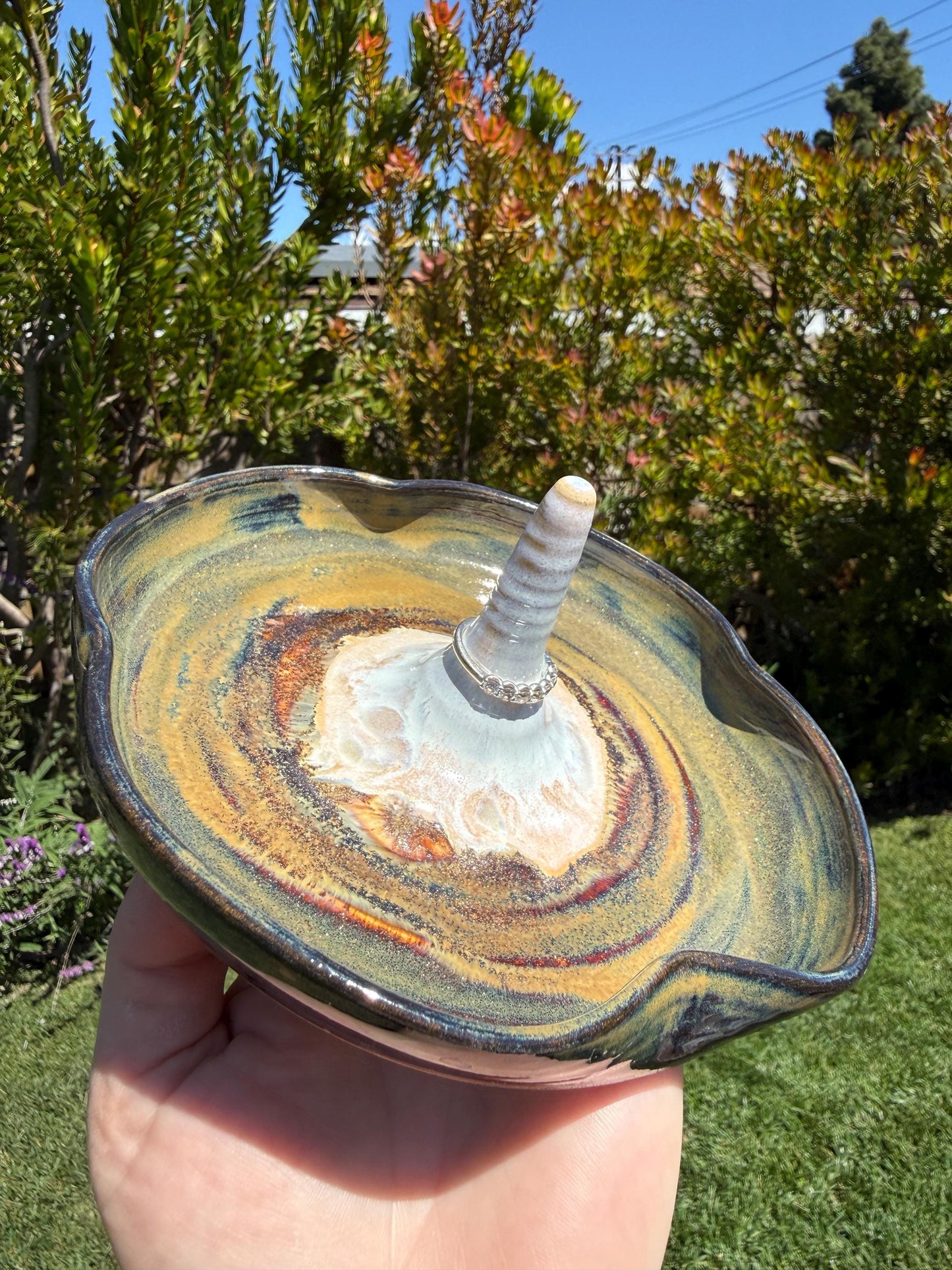 Ring Jewelry Trinket Dish, Unique Art for the Countertop