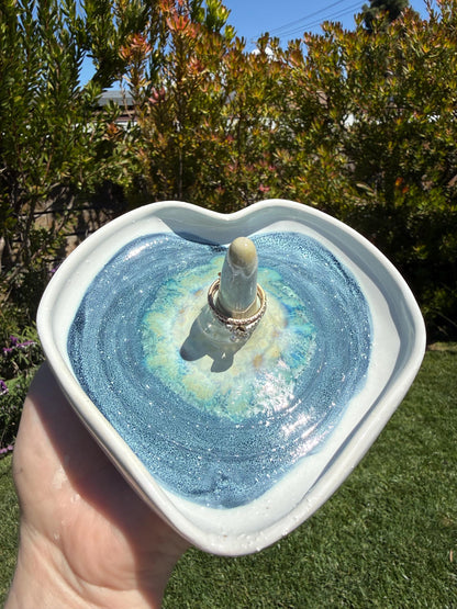 Ring Jewelry Trinket Dish, Unique Art for the Countertop