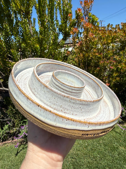 Handmade Slow Feeder Pet Food Bowls & Water Dishes for Cats Small Dogs, Personalized Made to Order, Stoneware Wheel-Thrown Pottery from CA