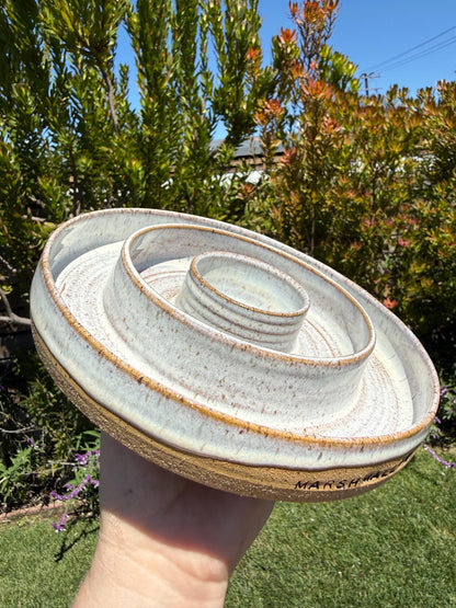 Handmade Slow Feeder Pet Food Bowls & Water Dishes for Cats Small Dogs, Personalized Made to Order, Stoneware Wheel-Thrown Pottery from CA
