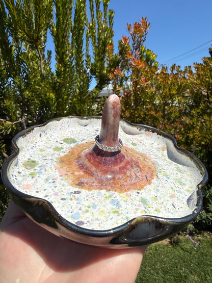 Ring Jewelry Trinket Dish, Unique Art for the Countertop