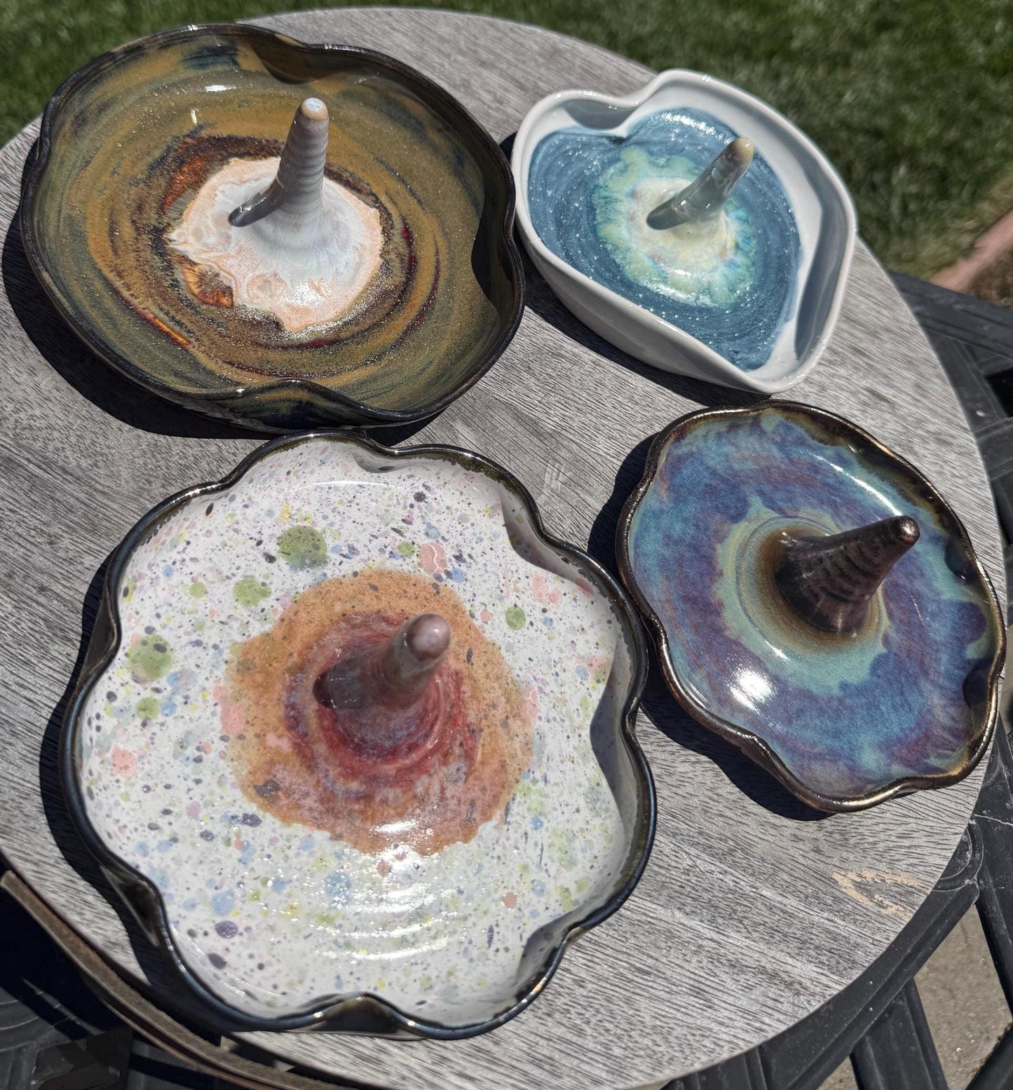 Ring Jewelry Trinket Dish, Unique Art for the Countertop