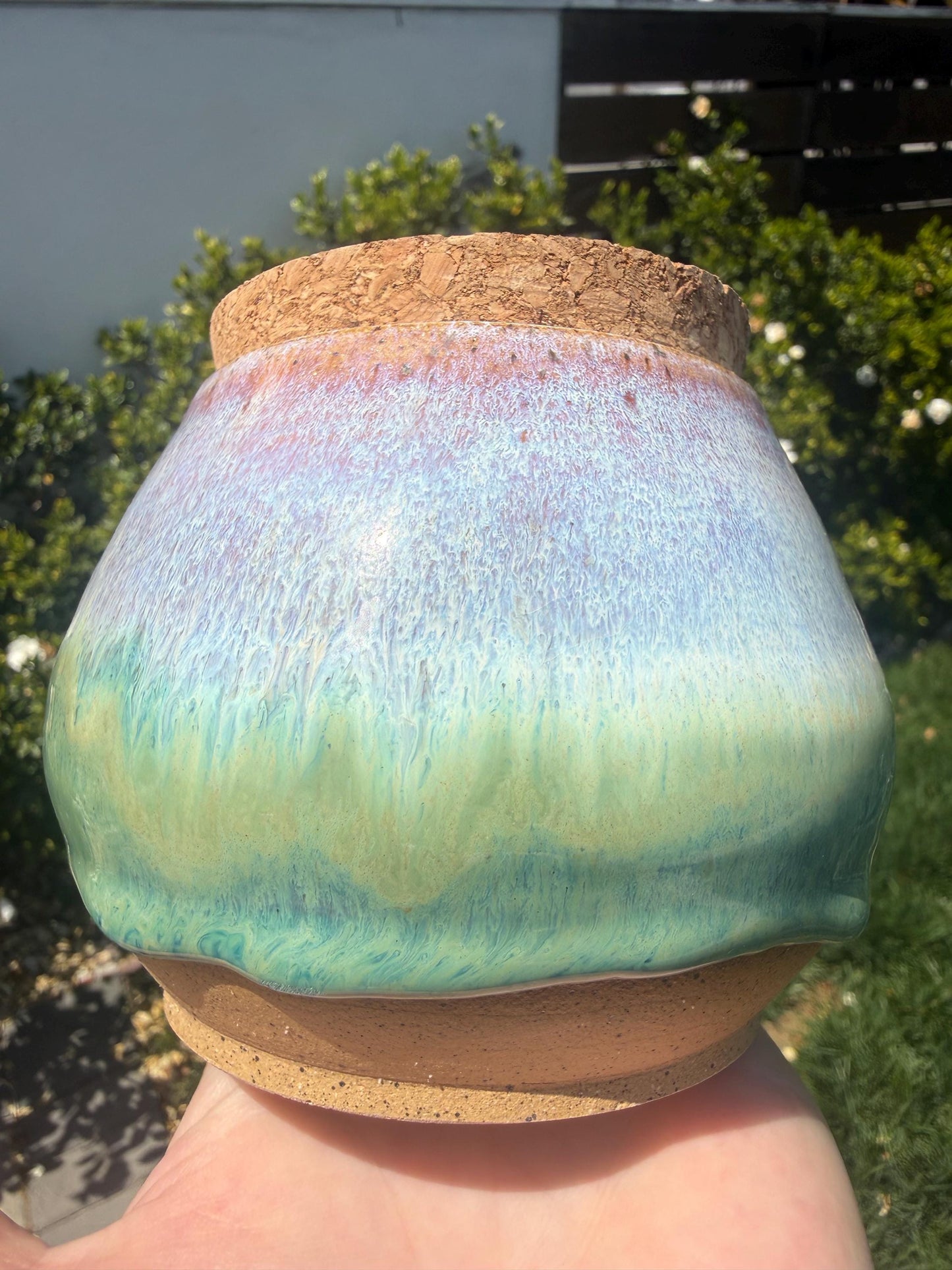 Salt Cellars with Cork Lid, Salt Pig, Countertop Pinch Bowl