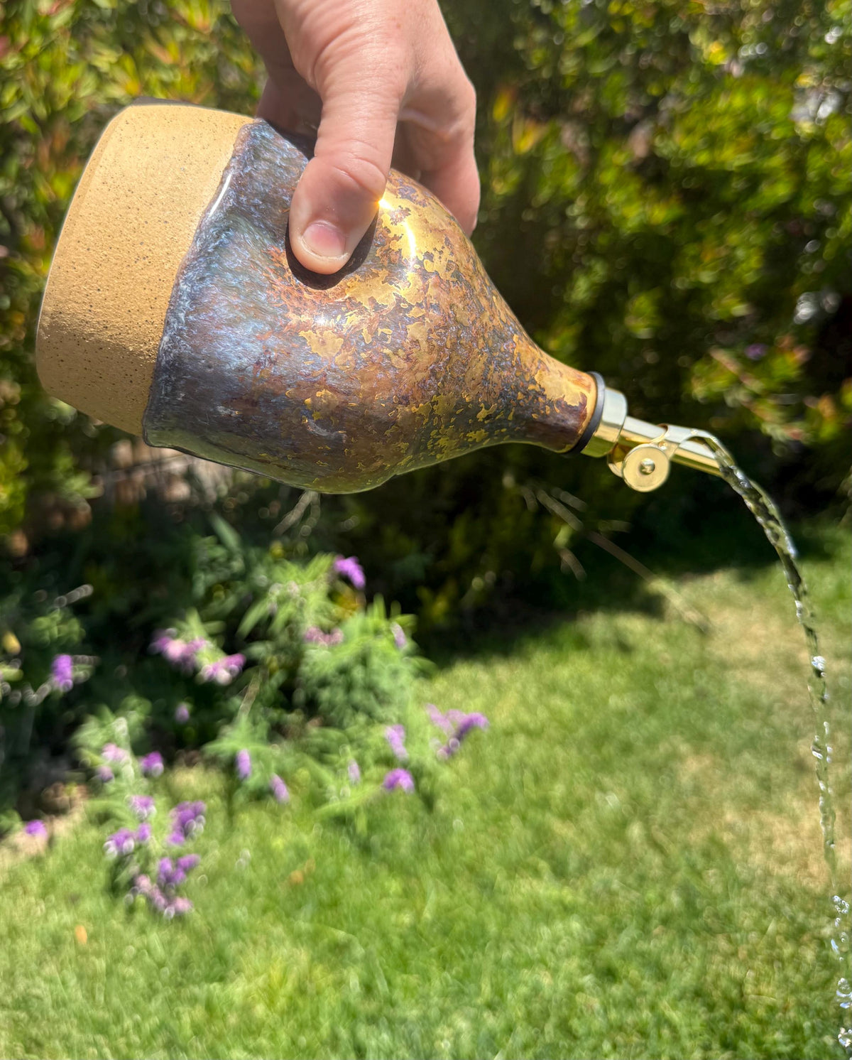 Olive Oil Cruet, with Weighted Spout and Thumb Grip for Easy Pouring