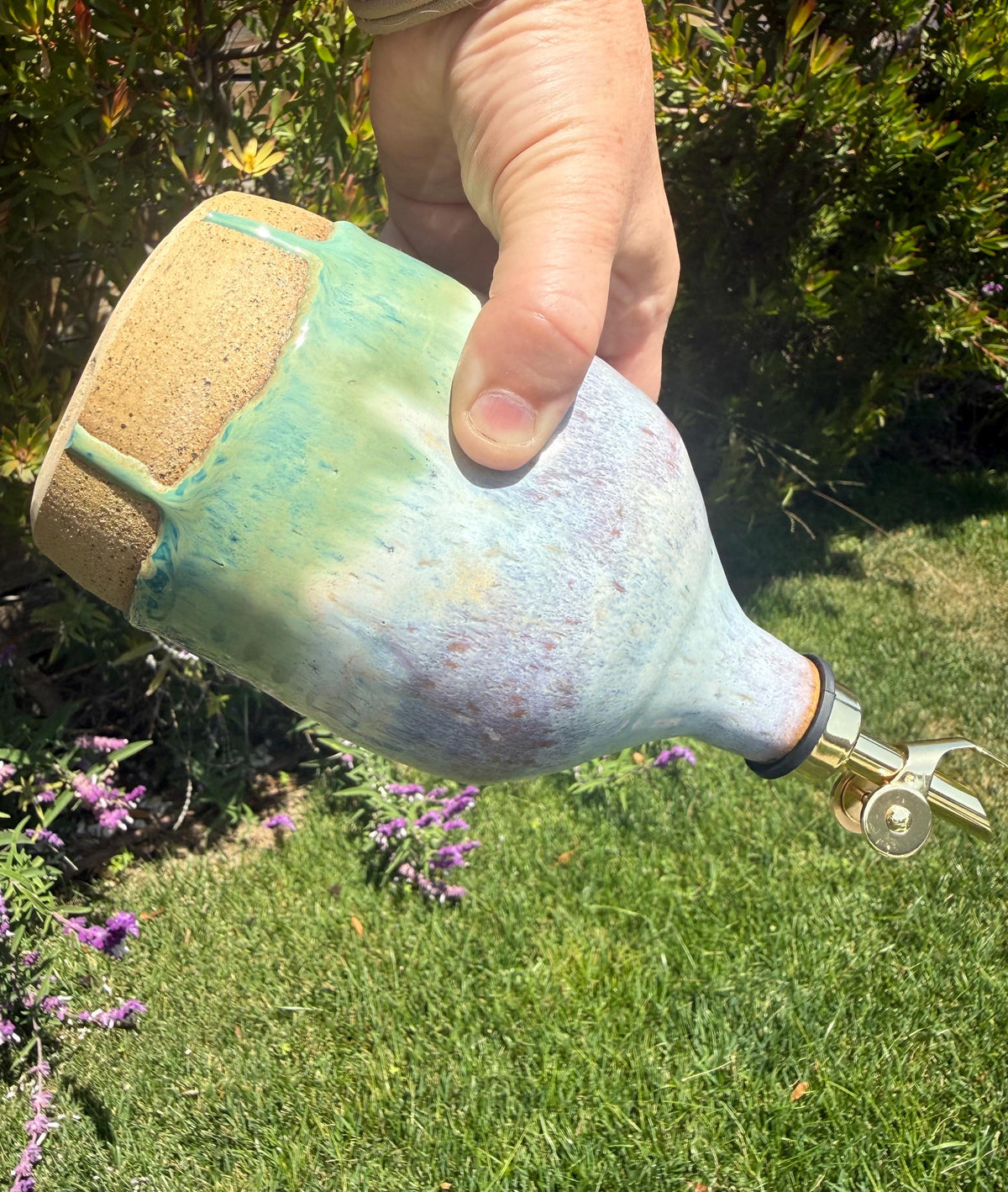 Olive Oil Cruet, with Weighted Spout and Thumb Grip for Easy Pouring
