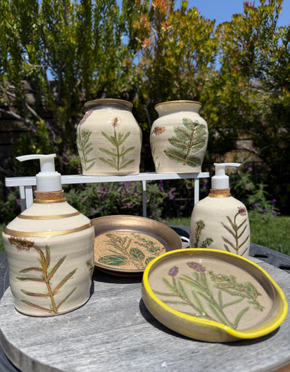 Pressed Liquid Soap or Lotion Dispensers