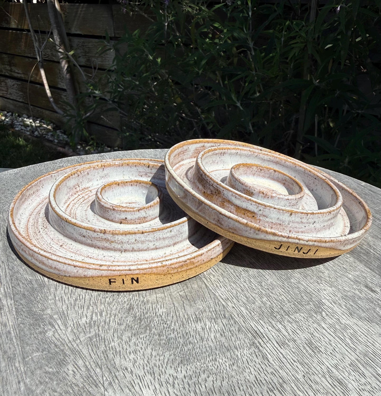 Slow Feeder Pet Food Bowls & Water Dishes for Cats Small Dogs, Personalized Made to Order