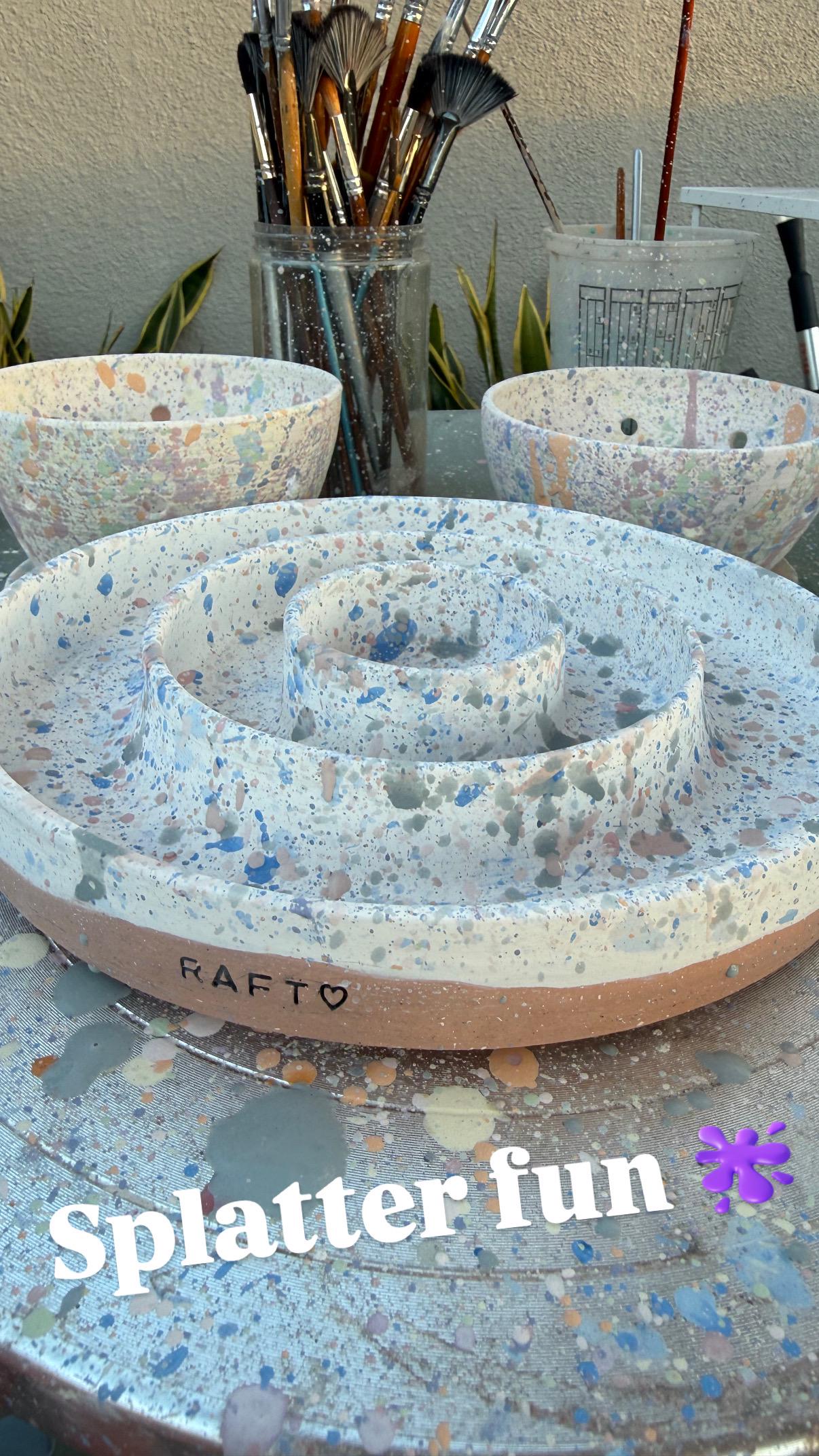 Slow Feeder Pet Food Bowls & Water Dishes for Medium Large Dogs, Personalized Made to Order, Wheel-Thrown Pottery from CA