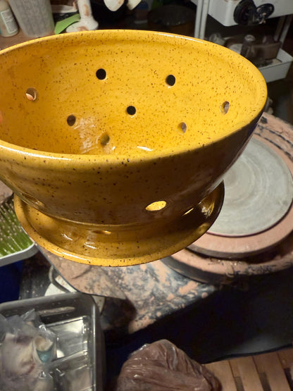 Berry & Produce Colander Bowl with Built-in Saucer