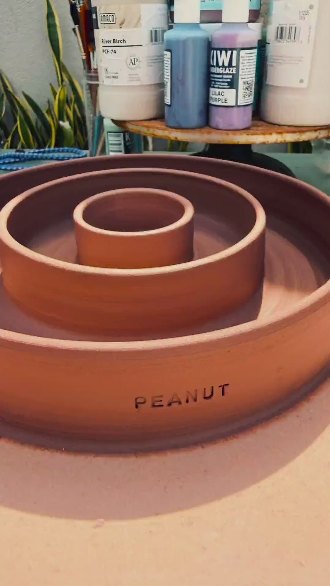 Slow Feeder Pet Food Bowls & Water Dishes for Cats Small Dogs, Personalized Made to Order, Wheel-Thrown Pottery from CA