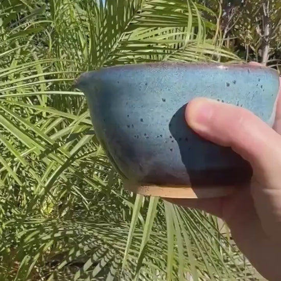 Matcha Swirl Tea Bowl with Dripless Spout and Grater in-cup for Ginger & Spcies